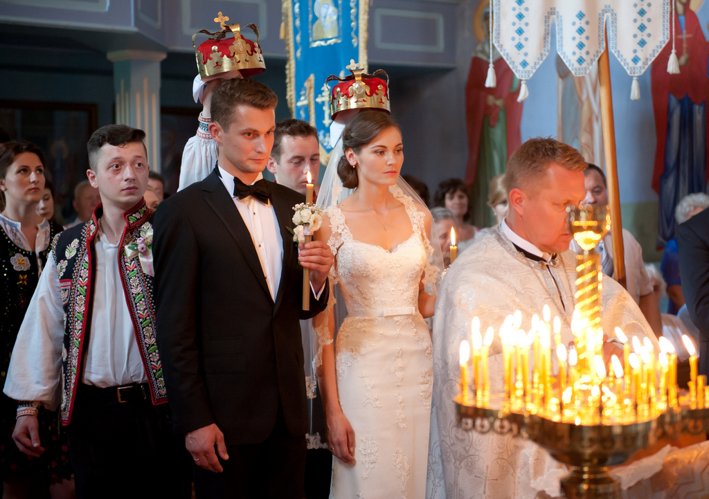 ślub prawosławny, zimna woda, ślub łemkowskie, cerkiew, ślub w cerkwii,